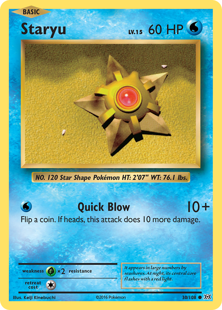 Staryu (30/108) [XY: Evolutions] | Red Riot Games CA