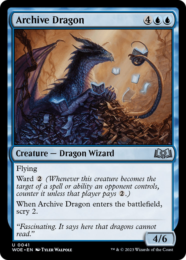 Archive Dragon [Wilds of Eldraine] | Red Riot Games CA