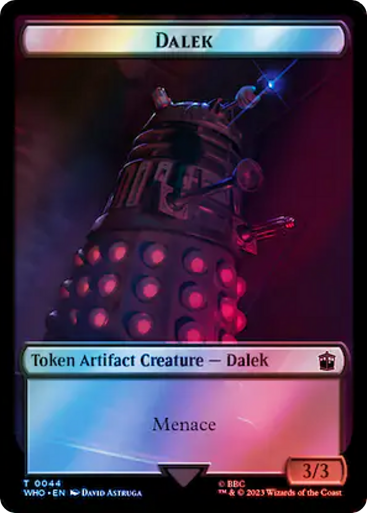 Dalek // Alien Insect Double-Sided Token (Surge Foil) [Doctor Who Tokens] | Red Riot Games CA