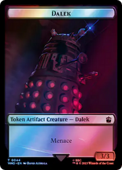 Dalek // Dinosaur Double-Sided Token (Surge Foil) [Doctor Who Tokens] | Red Riot Games CA