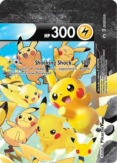 Pikachu V-UNION (SWSH140) (Celebrations) [Sword & Shield: Black Star Promos] | Red Riot Games CA