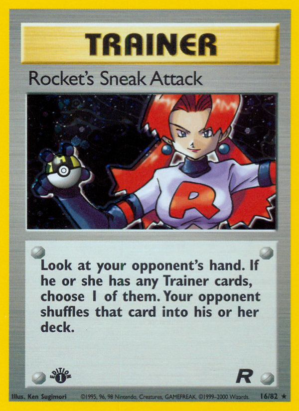 Rocket's Sneak Attack (16/82) [Team Rocket 1st Edition] | Red Riot Games CA