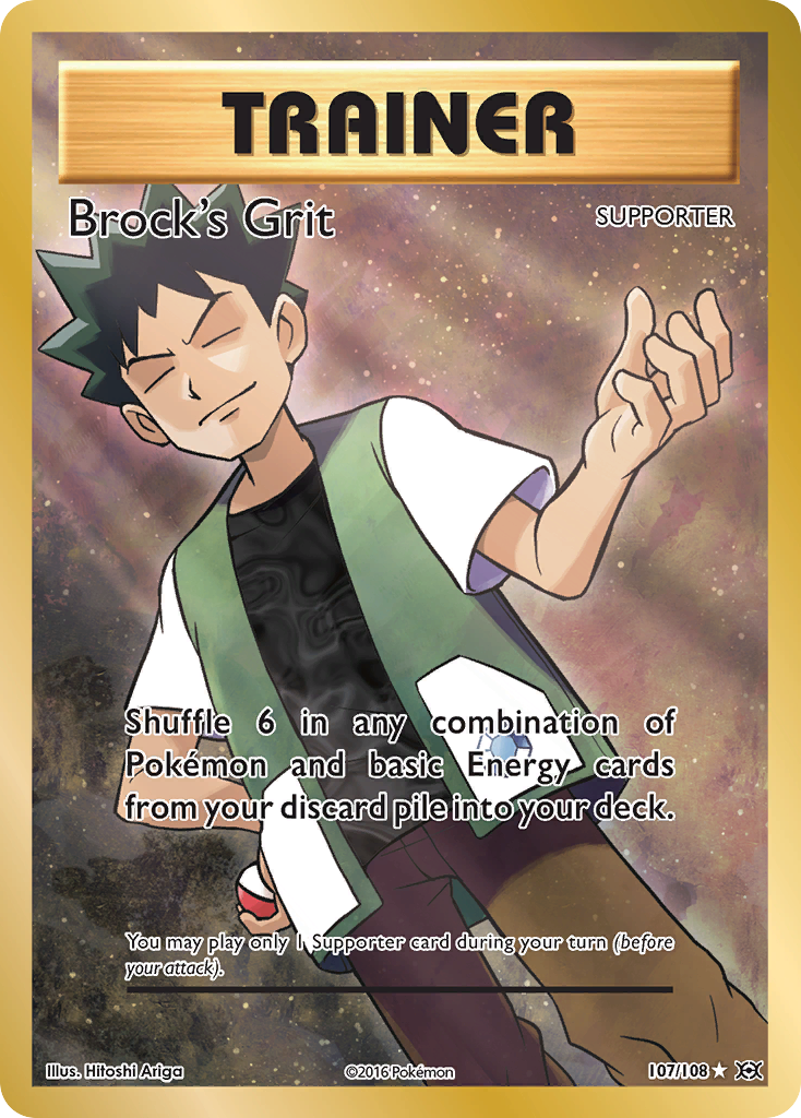 Brock's Grit (107/108) [XY: Evolutions] | Red Riot Games CA