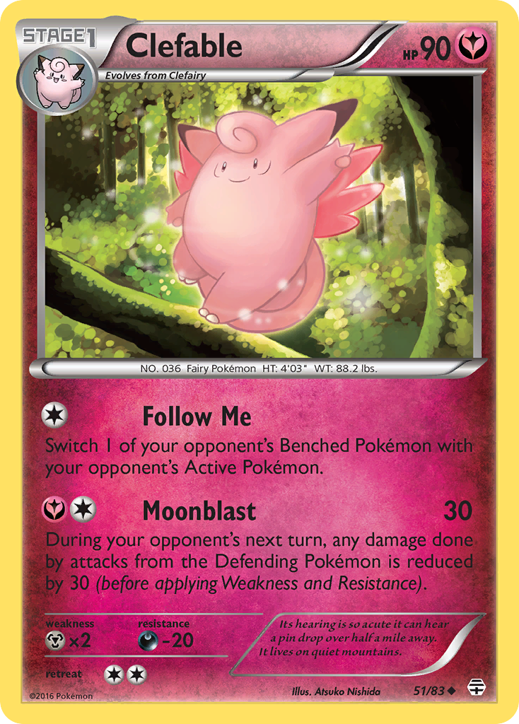 Clefable (51/83) [XY: Generations] | Red Riot Games CA