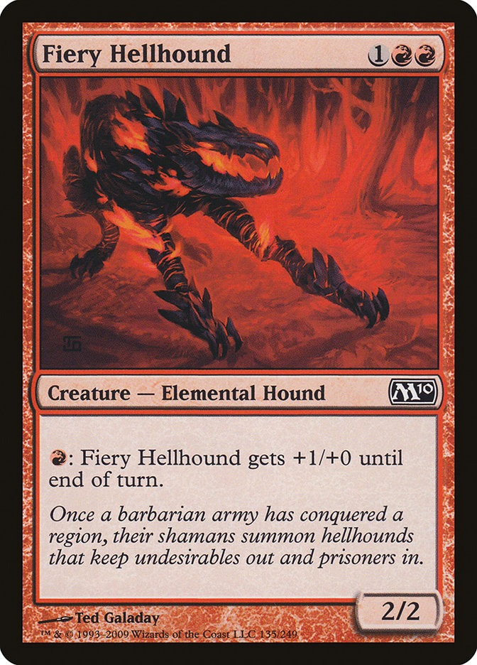 Fiery Hellhound [Magic 2010] | Red Riot Games CA