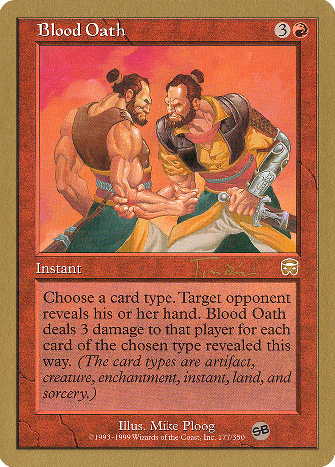 Blood Oath (Jan Tomcani) (SB) [World Championship Decks 2001] | Red Riot Games CA