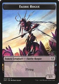 Faerie Rogue // Thopter Double-Sided Token [Zendikar Rising Commander Tokens] | Red Riot Games CA