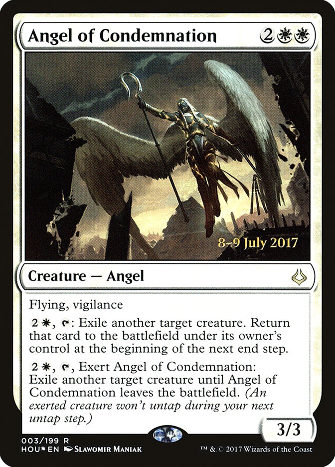 Angel of Condemnation [Hour of Devastation Prerelease Promos] | Red Riot Games CA