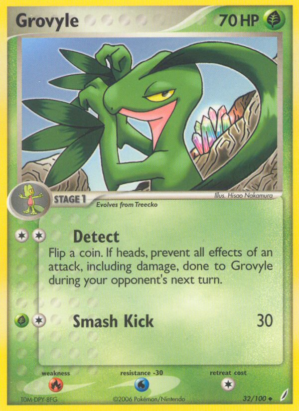 Grovyle (32/100) [EX: Crystal Guardians] | Red Riot Games CA