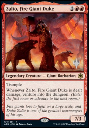 Zalto, Fire Giant Duke (Promo Pack) [Dungeons & Dragons: Adventures in the Forgotten Realms Promos] | Red Riot Games CA
