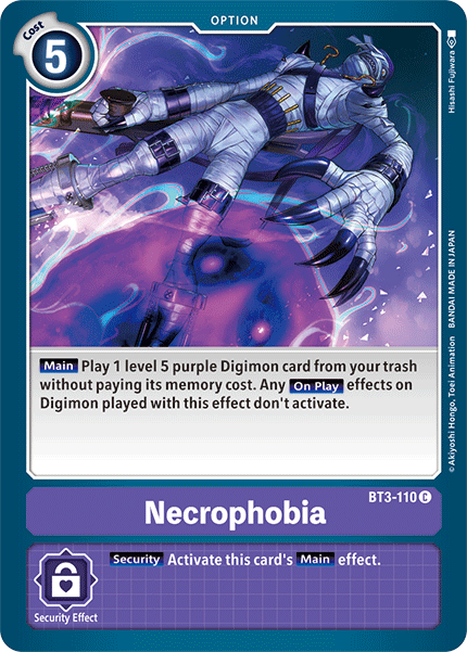 Necrophobia [BT3-110] [Release Special Booster Ver.1.5] | Red Riot Games CA