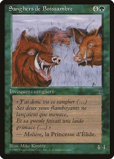 Durkwood Boars (French) - "Sangliers de Boissambre" [Renaissance] | Red Riot Games CA