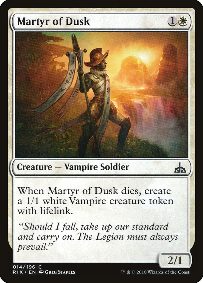 Martyr of Dusk [Rivals of Ixalan] | Red Riot Games CA