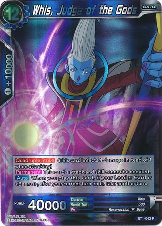 Whis, Judge of the Gods (BT1-043) [Galactic Battle] | Red Riot Games CA