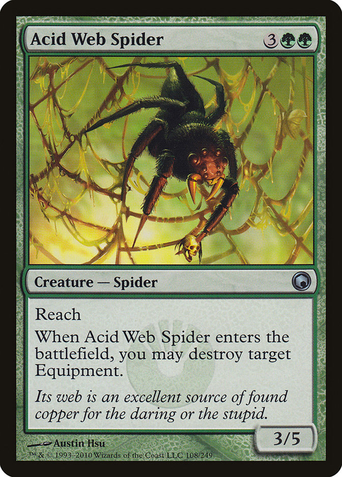 Acid Web Spider [Scars of Mirrodin] | Red Riot Games CA