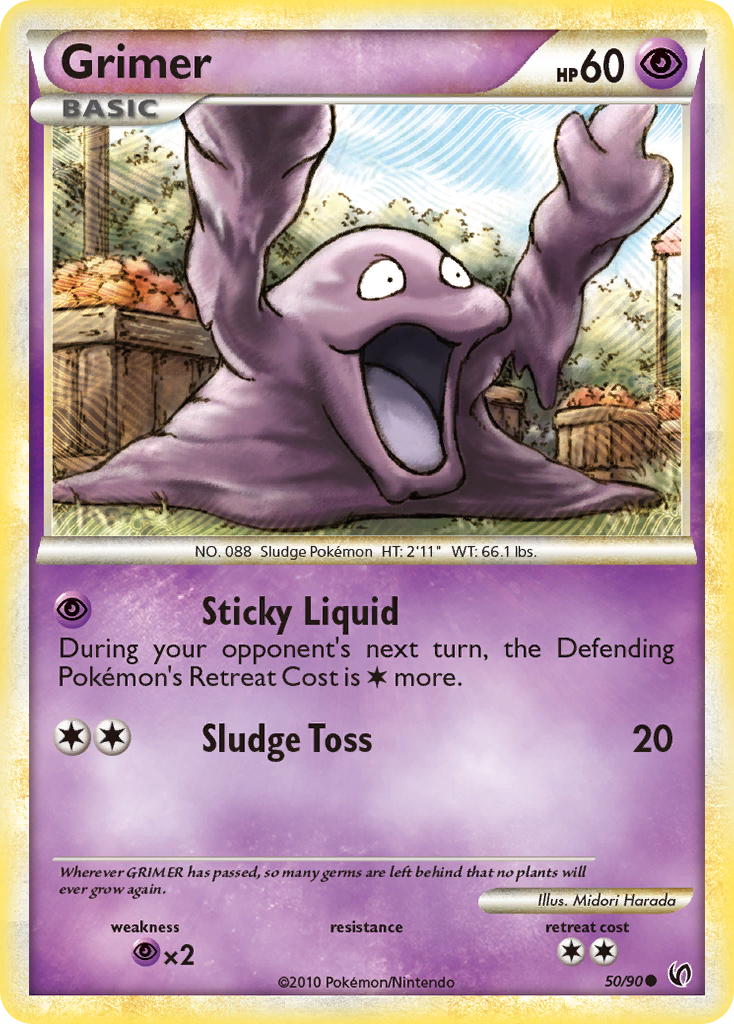 Grimer (50/90) [HeartGold & SoulSilver: Undaunted] | Red Riot Games CA