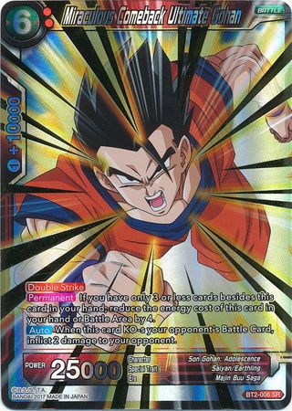Miraculous Comeback Ultimate Gohan (BT2-006) [Union Force] | Red Riot Games CA