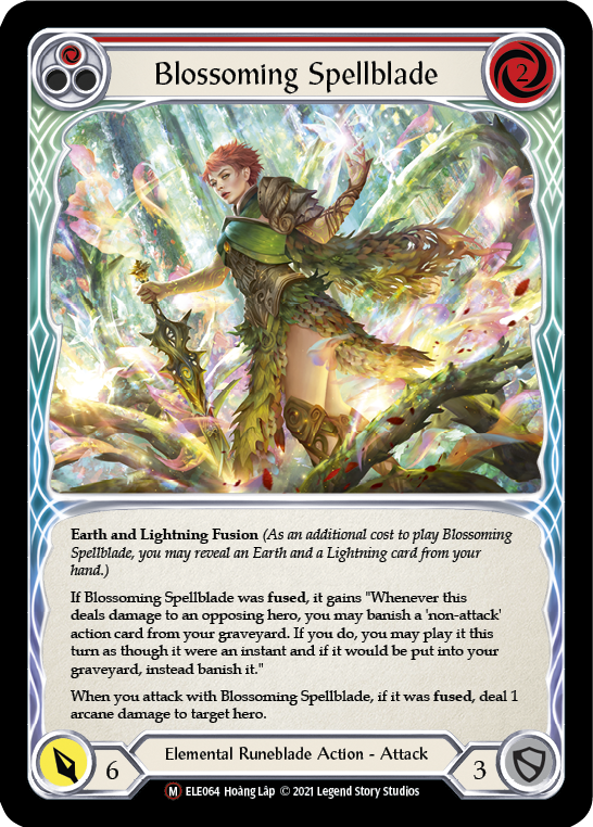 Blossoming Spellblade [U-ELE064] (Tales of Aria Unlimited)  Unlimited Rainbow Foil | Red Riot Games CA