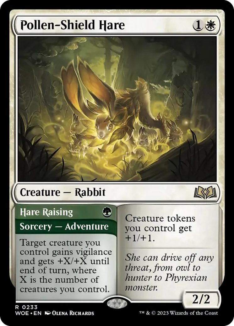 Pollen-Shield Hare // Hare Raising [Wilds of Eldraine] | Red Riot Games CA