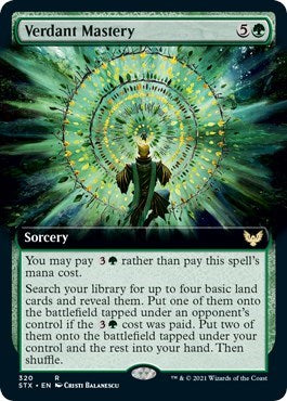 Verdant Mastery (Extended Art) [Strixhaven: School of Mages] | Red Riot Games CA