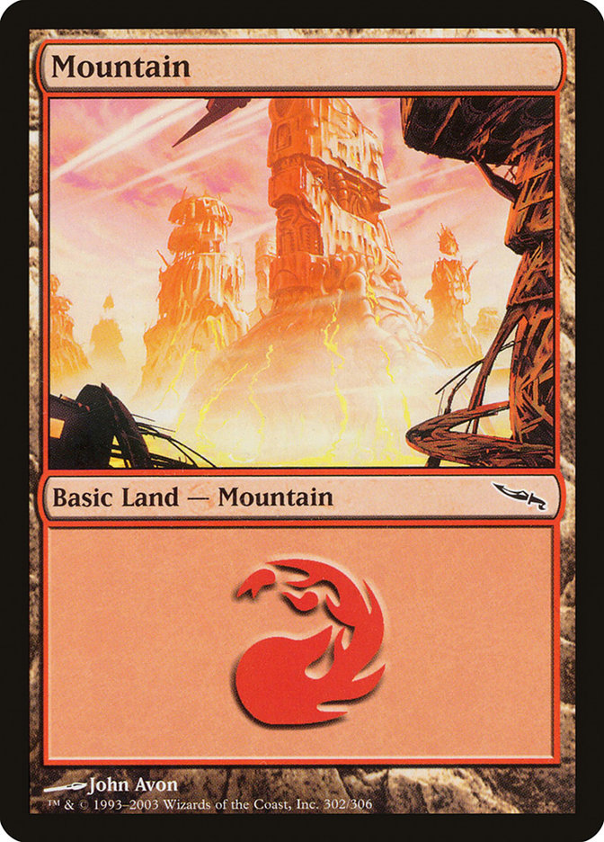 Mountain (302) [Mirrodin] | Red Riot Games CA