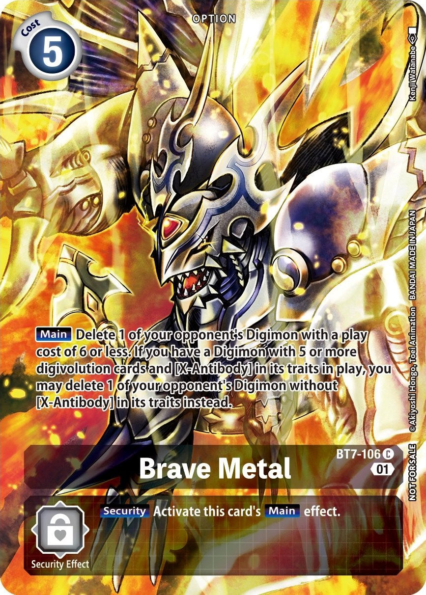 Brave Metal [BT7-106] (Premium Deck Set) [Next Adventure Promos] | Red Riot Games CA