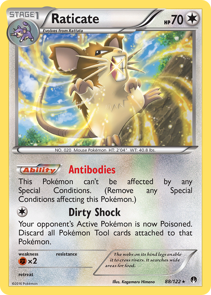 Raticate (88/122) [XY: BREAKpoint] | Red Riot Games CA