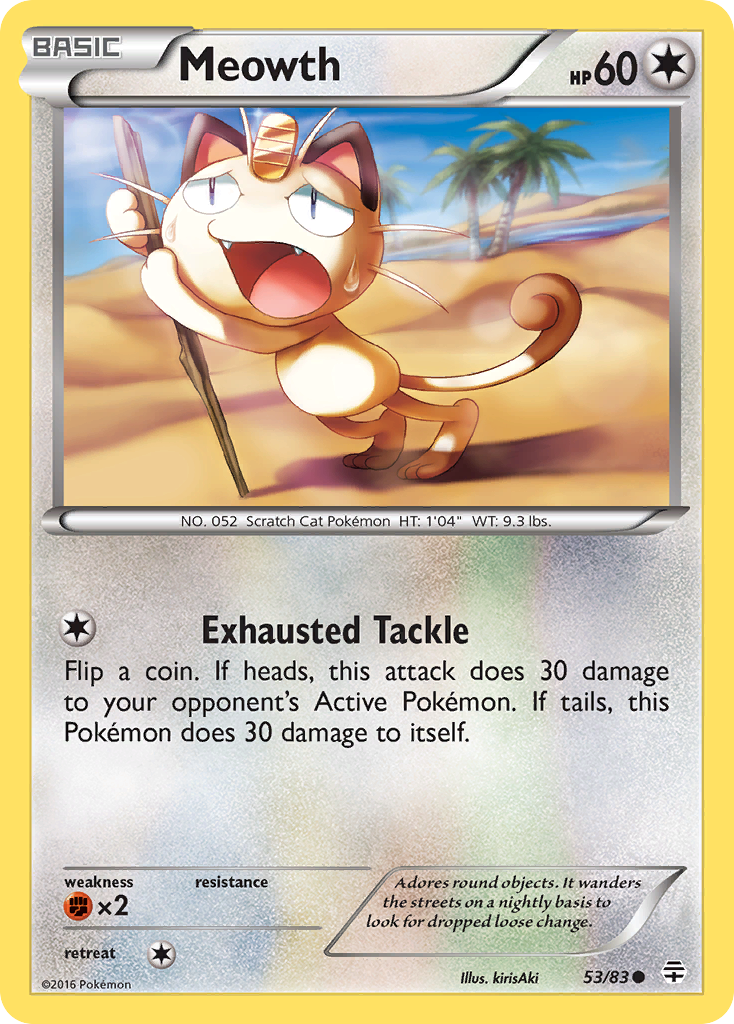 Meowth (53/83) [XY: Generations] | Red Riot Games CA