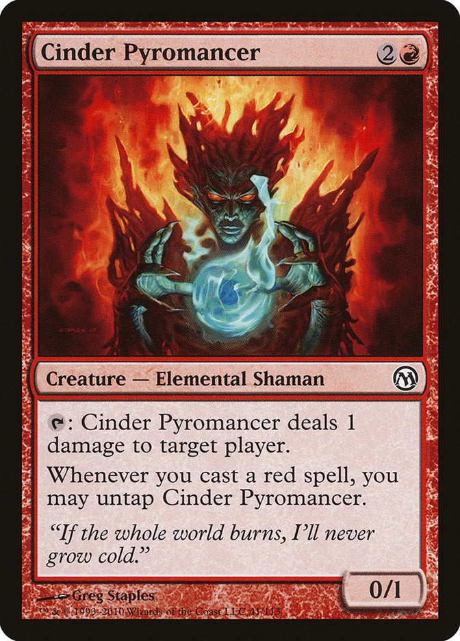 Cinder Pyromancer [Duels of the Planeswalkers] | Red Riot Games CA