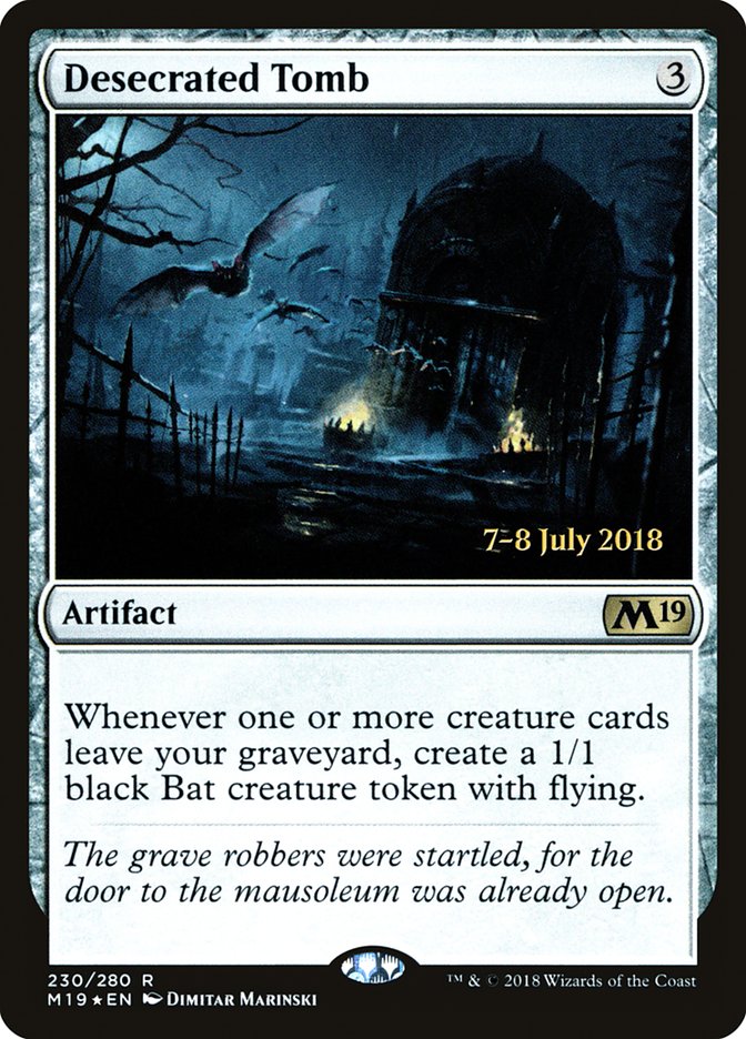 Desecrated Tomb [Core Set 2019 Prerelease Promos] | Red Riot Games CA