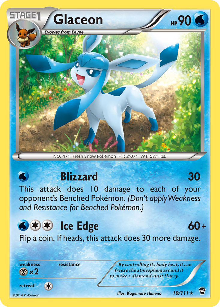 Glaceon (19/111) [XY: Furious Fists] | Red Riot Games CA