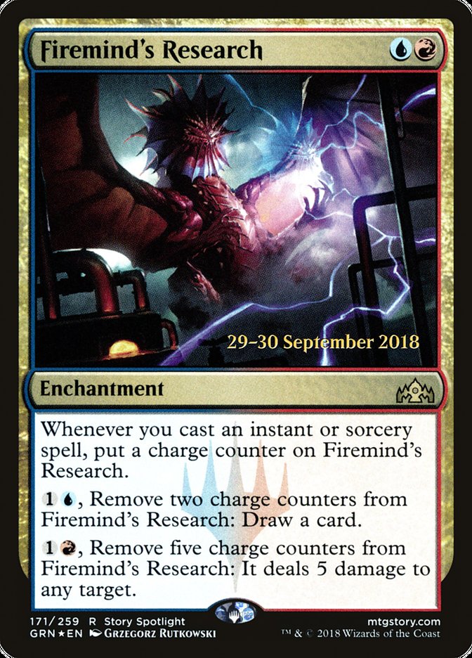 Firemind's Research [Guilds of Ravnica Prerelease Promos] | Red Riot Games CA