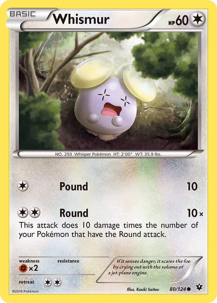 Whismur (80/124) [XY: Fates Collide] | Red Riot Games CA