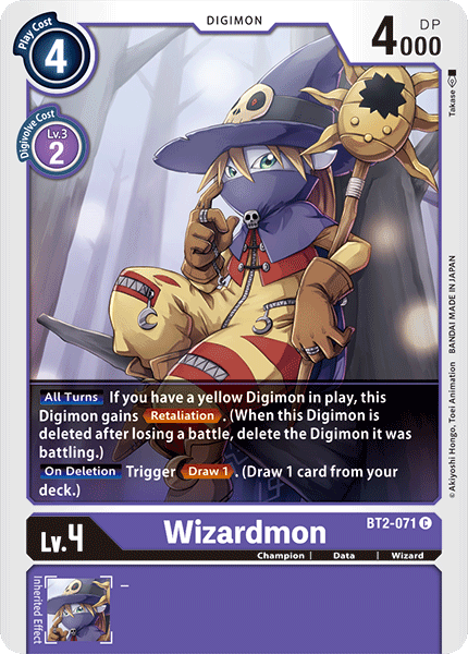 Wizardmon [BT2-071] [Release Special Booster Ver.1.0] | Red Riot Games CA