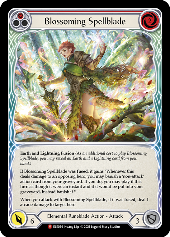 Blossoming Spellblade [ELE064] (Tales of Aria)  1st Edition Rainbow Foil | Red Riot Games CA