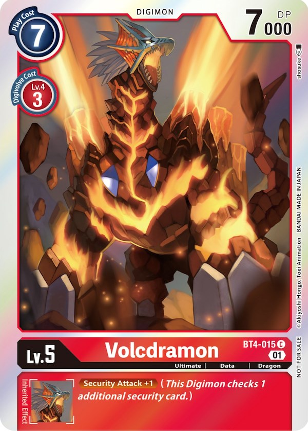 Volcdramon [BT4-015] (ST-11 Special Entry Pack) [Great Legend Promos] | Red Riot Games CA