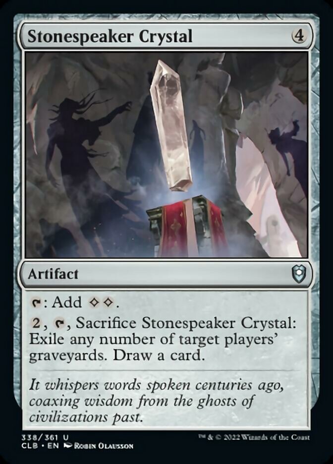 Stonespeaker Crystal [Commander Legends: Battle for Baldur's Gate] | Red Riot Games CA