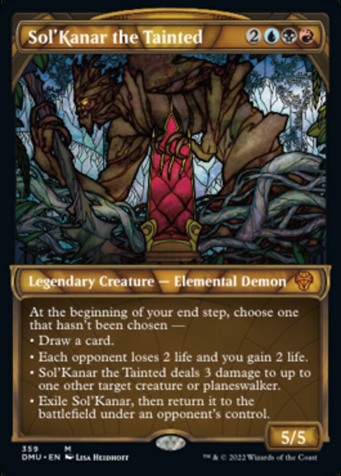 Sol'Kanar the Tainted (Showcase Textured) [Dominaria United] | Red Riot Games CA
