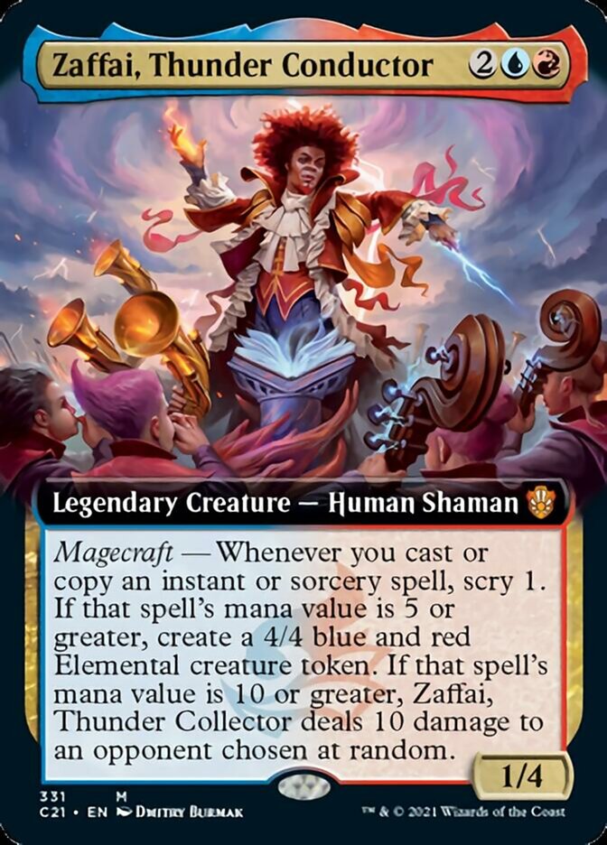 Zaffai, Thunder Conductor (Extended Art) [Commander 2021] | Red Riot Games CA