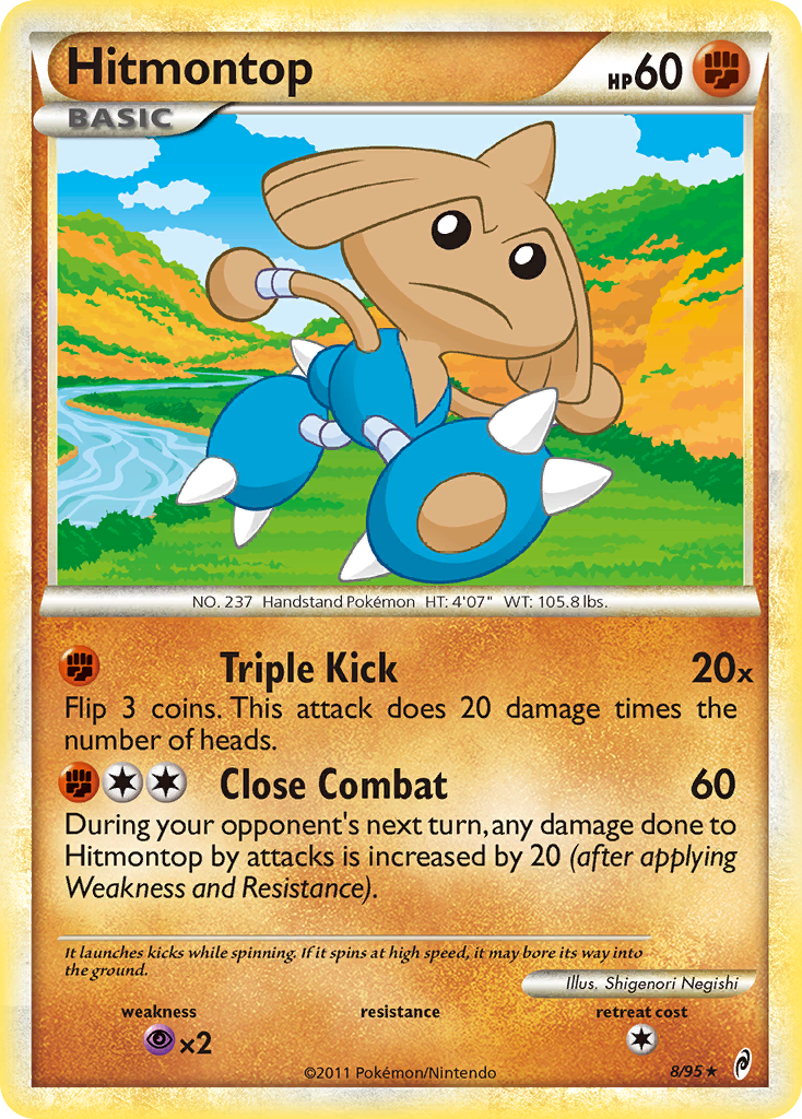 Hitmontop (8/95) [HeartGold & SoulSilver: Call of Legends] | Red Riot Games CA