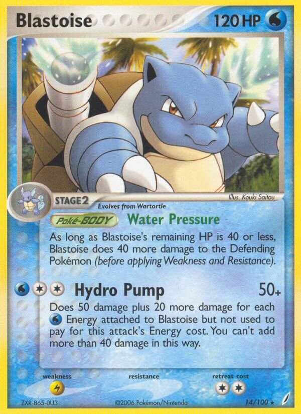 Blastoise (14/100) (Theme Deck Exclusive) [EX: Crystal Guardians] | Red Riot Games CA