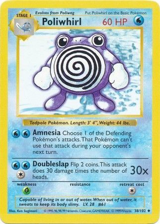 Poliwhirl (38/102) [Base Set Shadowless Unlimited] | Red Riot Games CA