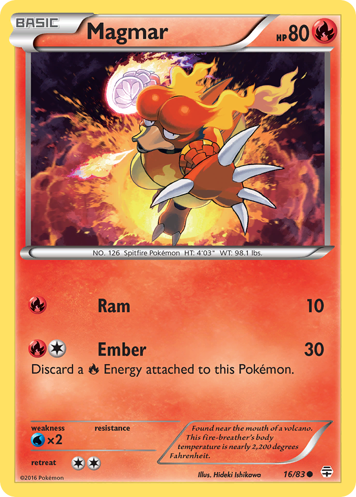 Magmar (16/83) [XY: Generations] | Red Riot Games CA