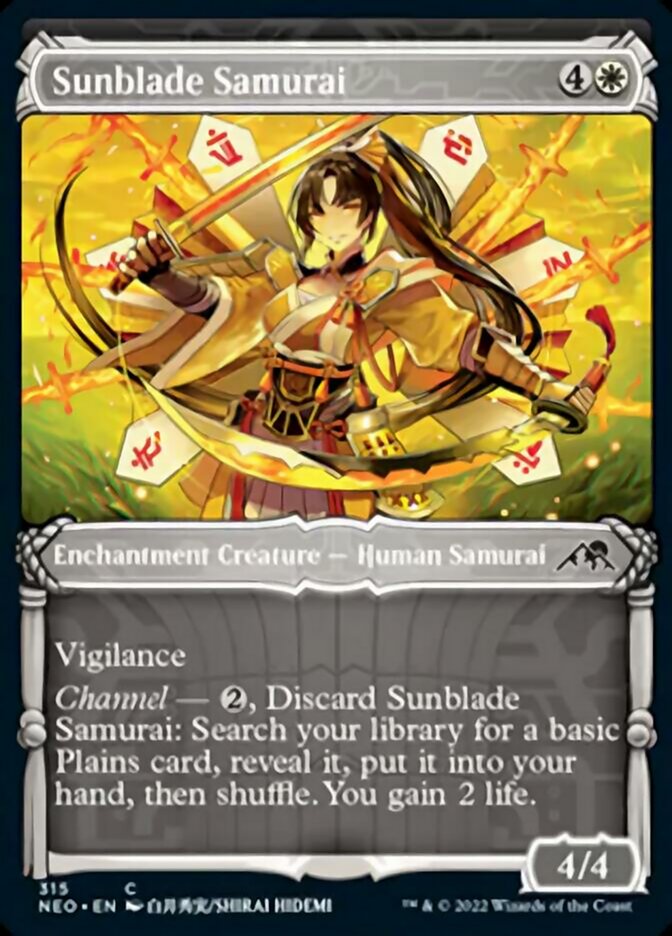 Sunblade Samurai (Showcase Samurai) [Kamigawa: Neon Dynasty] | Red Riot Games CA