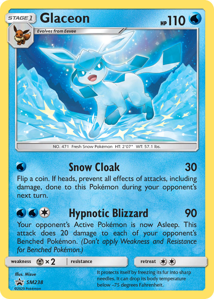 Glaceon (SM238) [Sun & Moon: Black Star Promos] | Red Riot Games CA