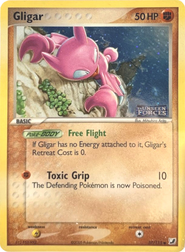 Gligar (57/115) (Stamped) [EX: Unseen Forces] | Red Riot Games CA