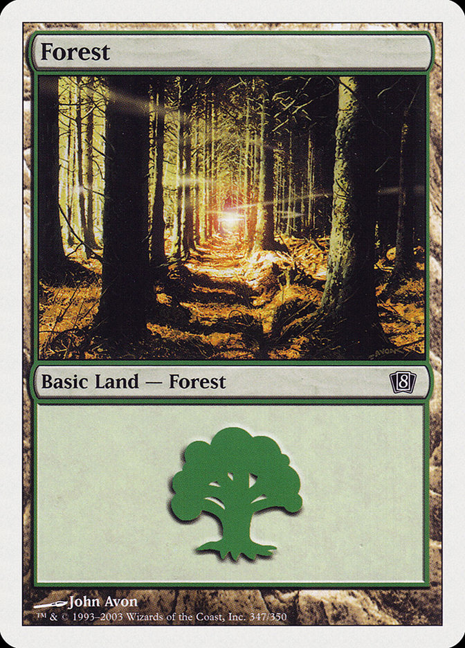 Forest (347) [Eighth Edition] | Red Riot Games CA