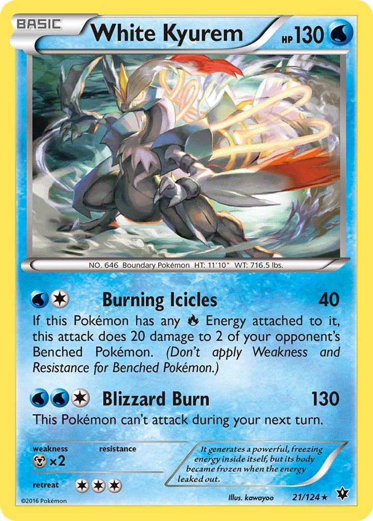 White Kyurem (21/124) (Theme Deck Exclusive) [XY: Fates Collide] | Red Riot Games CA