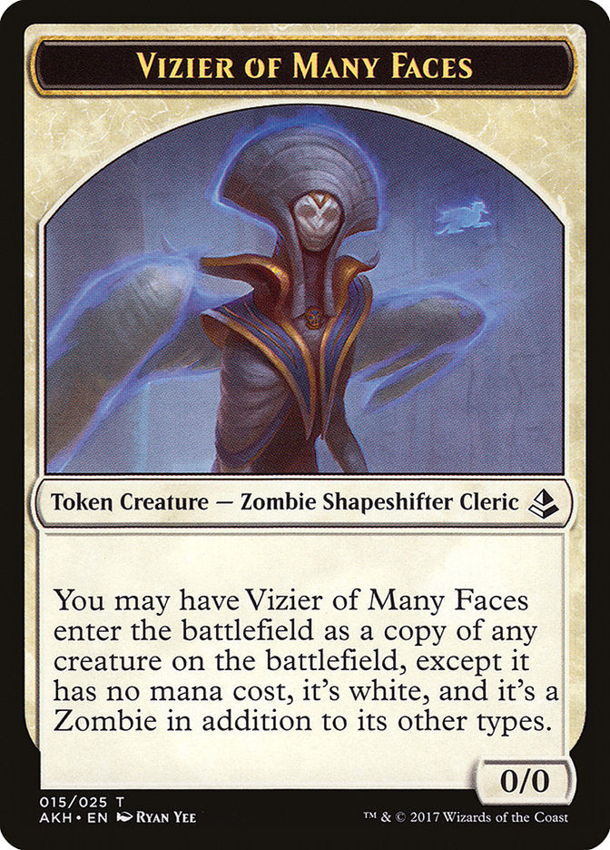 Vizier of Many Faces Token [Amonkhet Tokens] | Red Riot Games CA