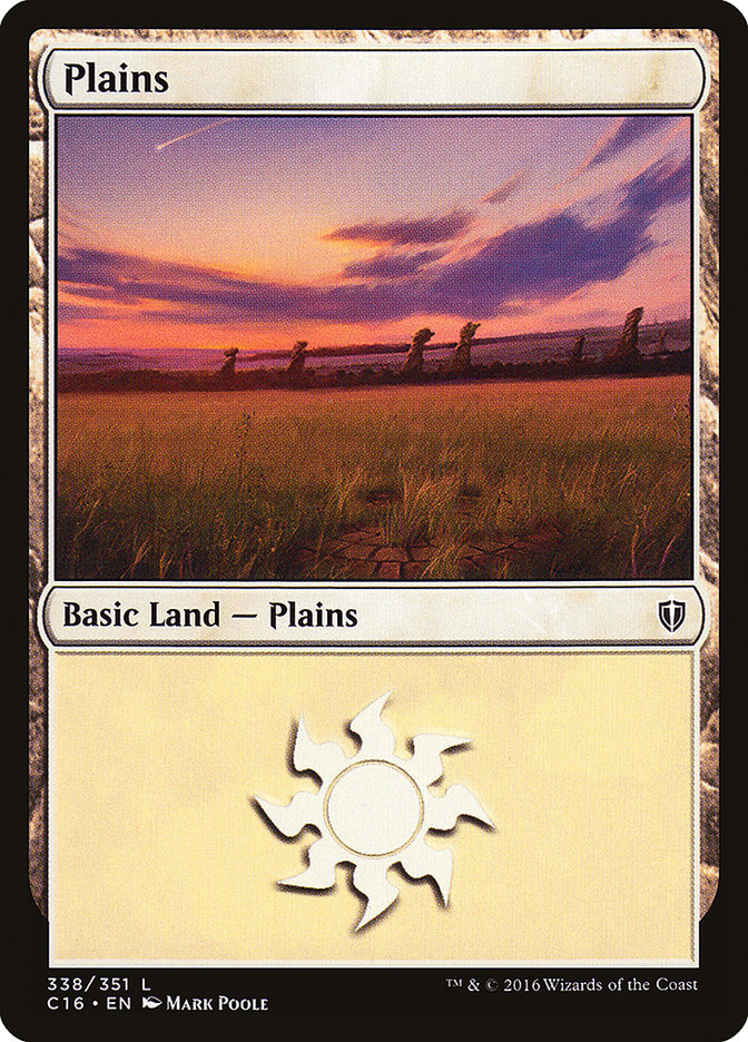 Plains (338) [Commander 2016] | Red Riot Games CA